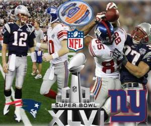 пазл Super Bowl XLVI - New England Patriots vs New York Giants